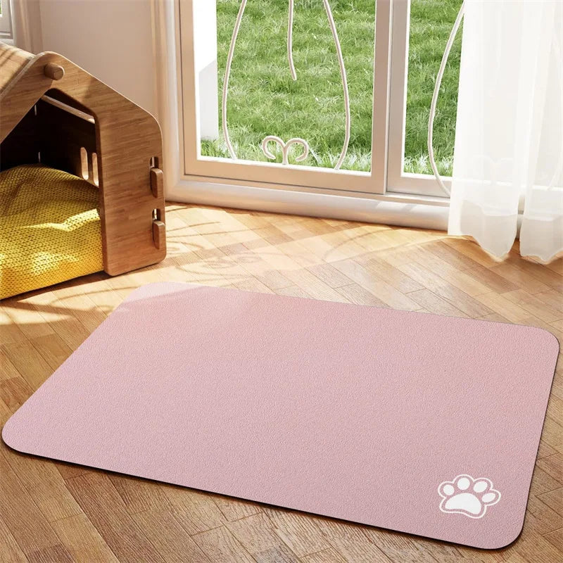Absorbent Quick-Dry Feeding Mat for Dogs and Cats - view 17