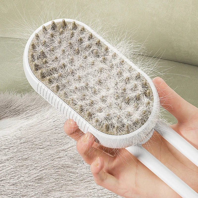 Rotating 3-in-1 Steam Grooming Brush for Cats - view 5