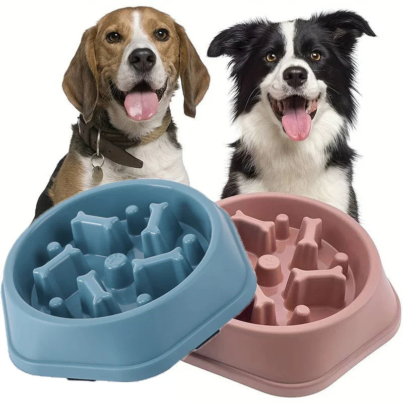 Anti-Choking Slow-Feeder Dog Bowl