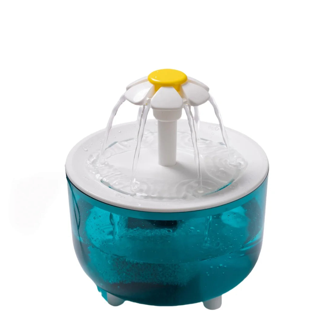 Cat Flower Water Fountain, USB-Powered and Silent