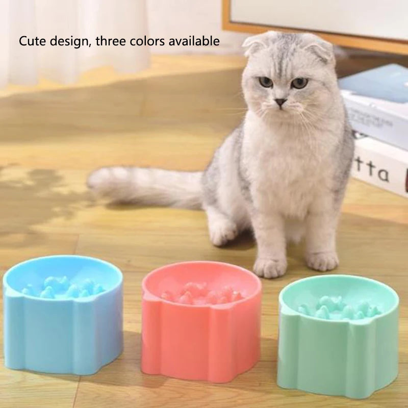 Anti-Choking Slow-Feed Cat Bowl