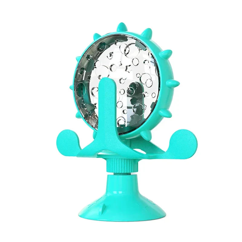 Rotating Treat Wheel Slow Feeder Toy for Cats and Small Dogs - view 10