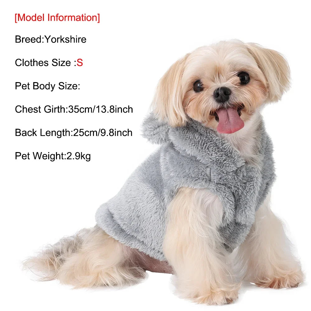Autumn Winter Cat Clothes Soft Warm Cute Kitten Sweater Pet Fleece Costume For Small Medium Dogs Cats Kitty Sphynx Hoodies Coat