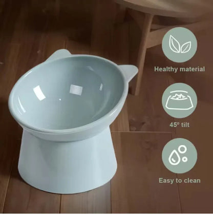 Pet Food Bowl Tilt High Bottom Neck Protector Antichoking Dog and Cat Water Bowl Antidumping Dog Feeding Supplies