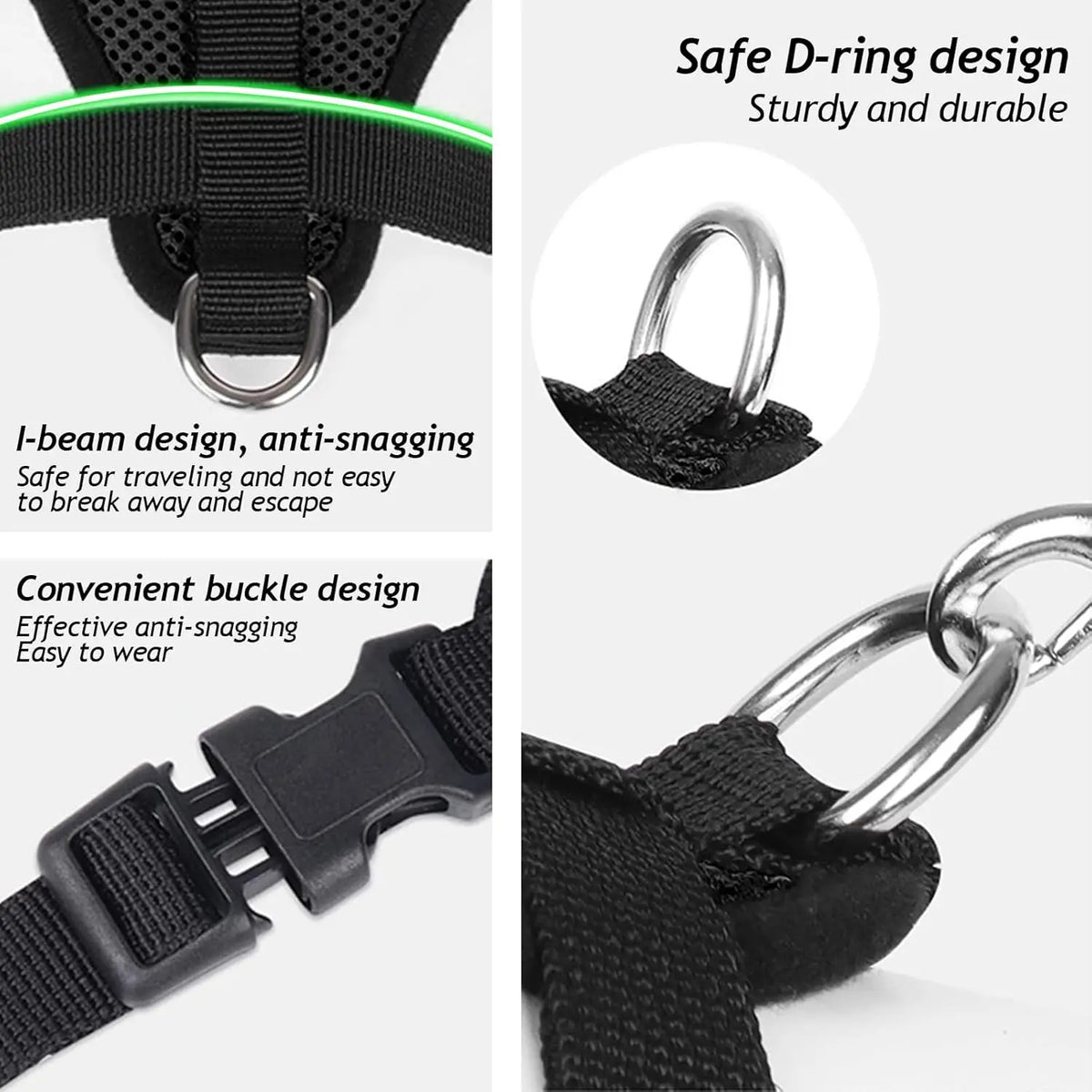 Mesh Harness and Leash Set for Cats and Small Dogs - view 4