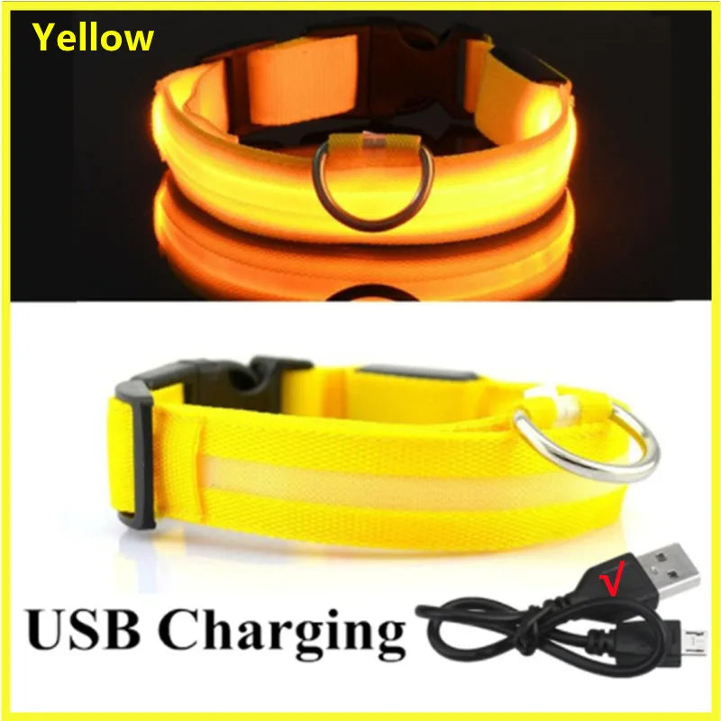 Adjustable Glowing LED Collar for Dogs and Cats - view 11
