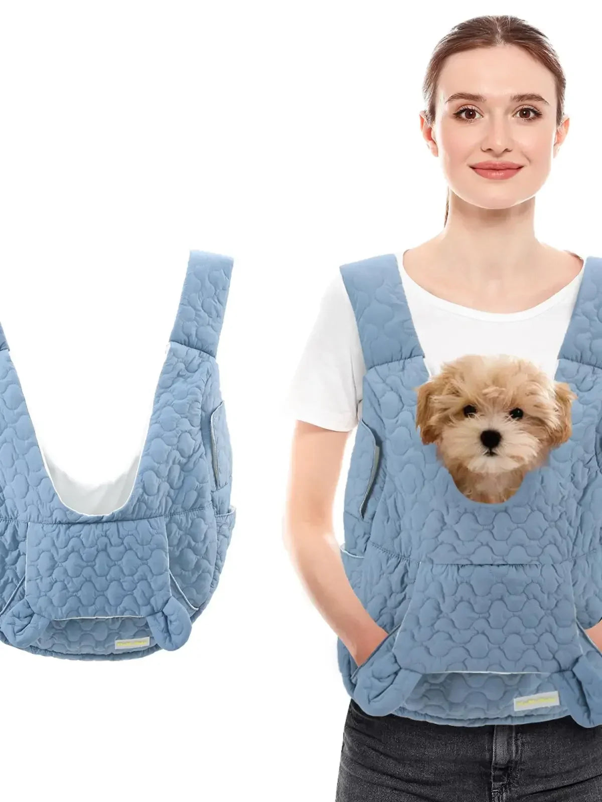 Extra-Large Waterproof Chest Carrier Backpack for Dogs and Cats - view 7