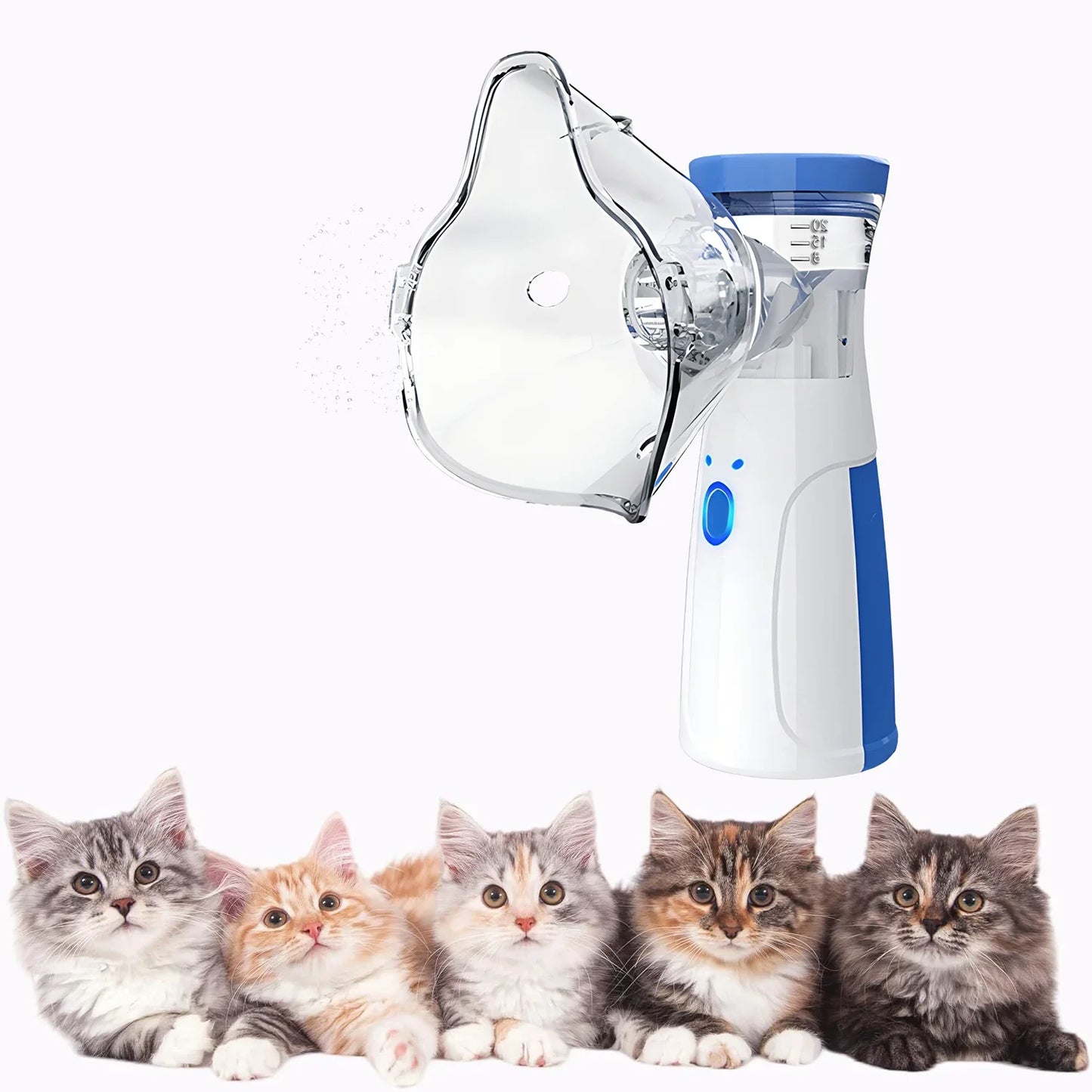 Veterinary Animals Aerosol Chamber Pet Asthma Inhaler Spacer Devices fot Pet Cats Dogs Nebulizer