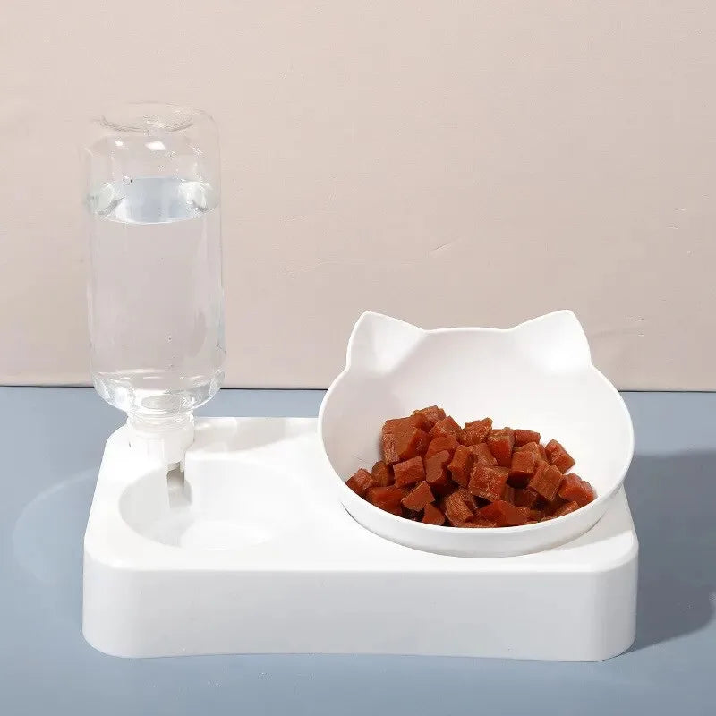 Tilted Pet Feeding Bowl, Cervical Protection