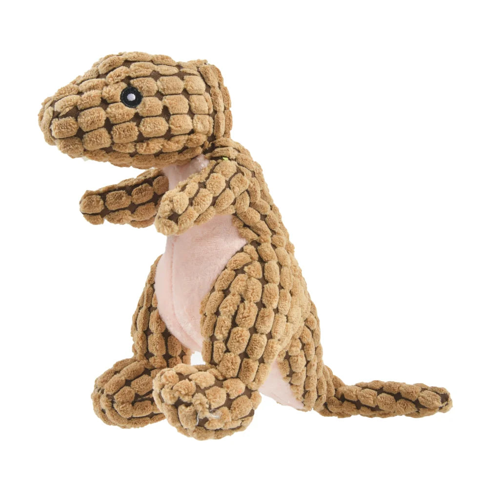 Plush Dinosaur Chew Toy for Small Dogs and Cats - view 2