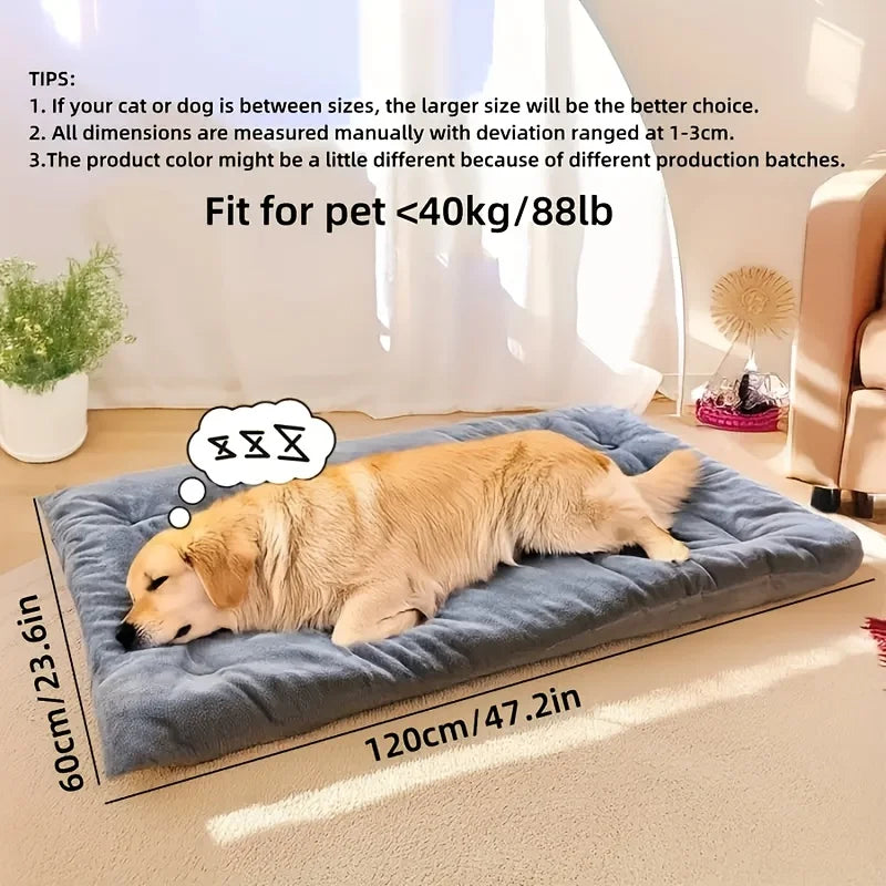 Extra Large Thickened Plush Dog Bed