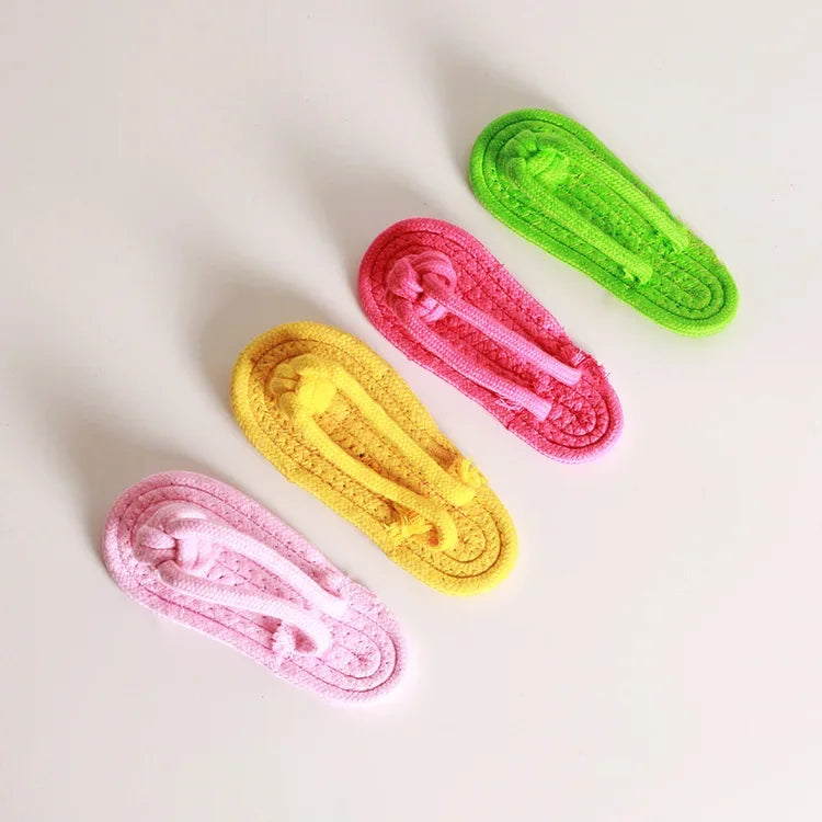 Dog Chewing Toy Cotton Slipper Rope Toy for Small Large Dogs  Pet Teeth Training Molar Toys Interactive Dog Toy Dog Accessories