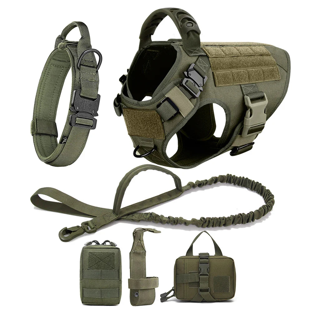 Training Vest Harness and Leash Set for Large Dogs