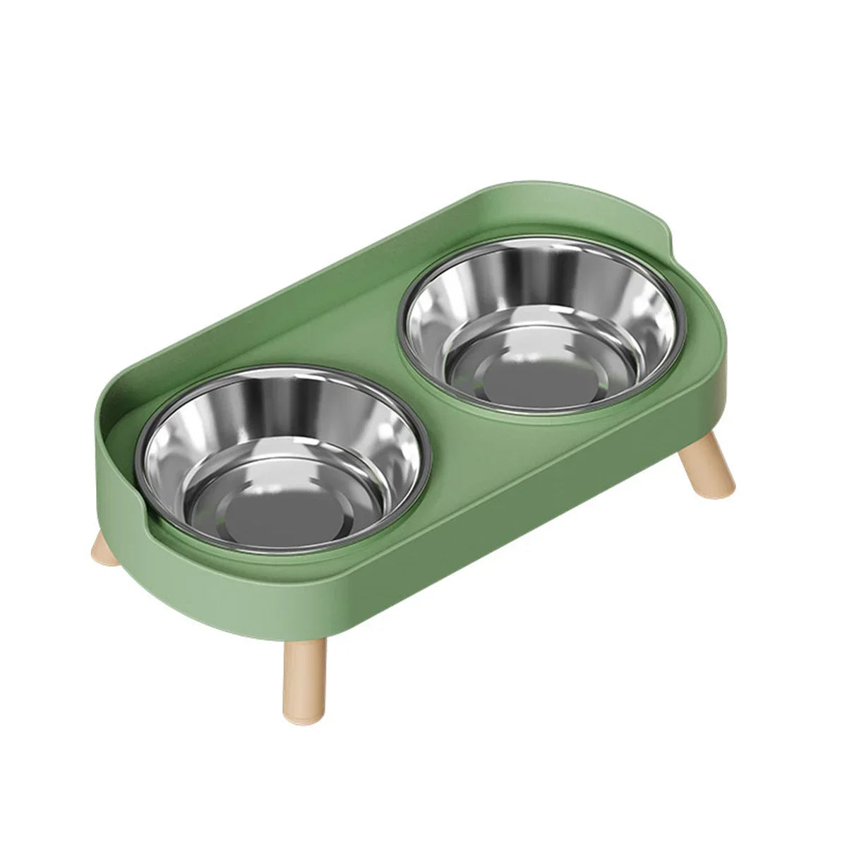 Colorful Stainless Steel Double Bowl for Dogs and Cats - view 14