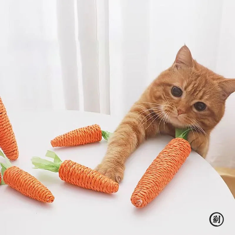 Squeaky Carrot Chew Stick Cat Toy - view 3