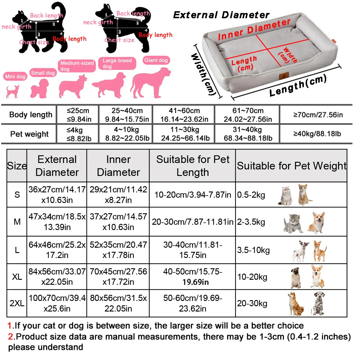 Bite-Resistant Waterproof Square Dog Bed for Large Dogs - view 5