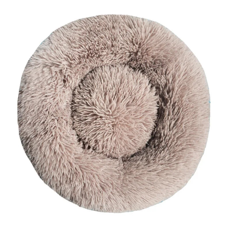 Washable Round Plush Basket Bed for Dogs and Cats - view 14