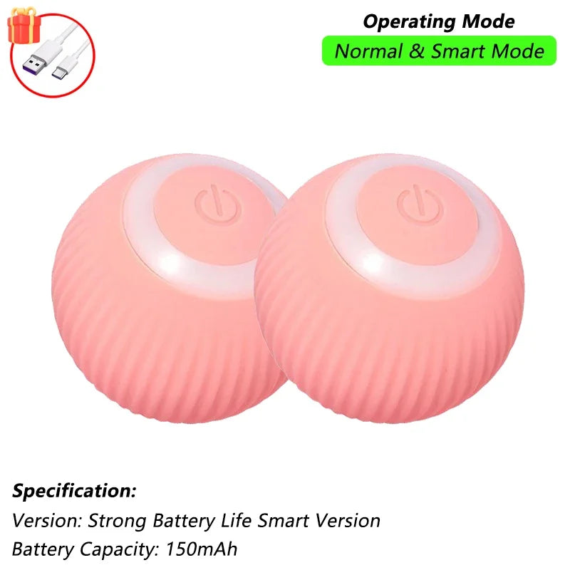 Rechargeable Smart Rolling Ball Cat Toy with Tail - view 13