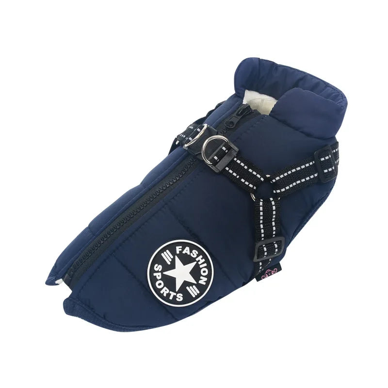 Waterproof Winter Coat with Harness for Large Dogs - view 16
