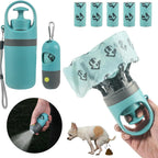 Dog Poop Scooper Set with LED Light and Bag Dispenser