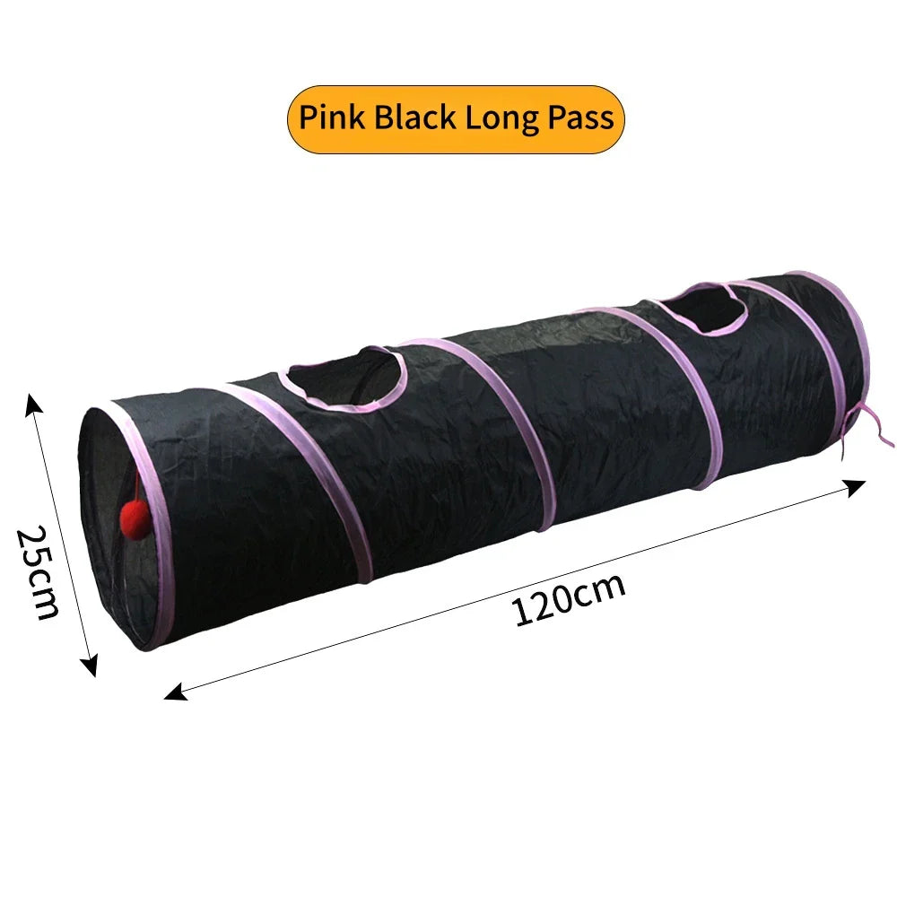 Cat Tunnel Pet Supplies Cat S T Pass Play Tunnel Foldable Cat Tunnel Cat Toy Breathable Drill Barrel for Indoor loud paper