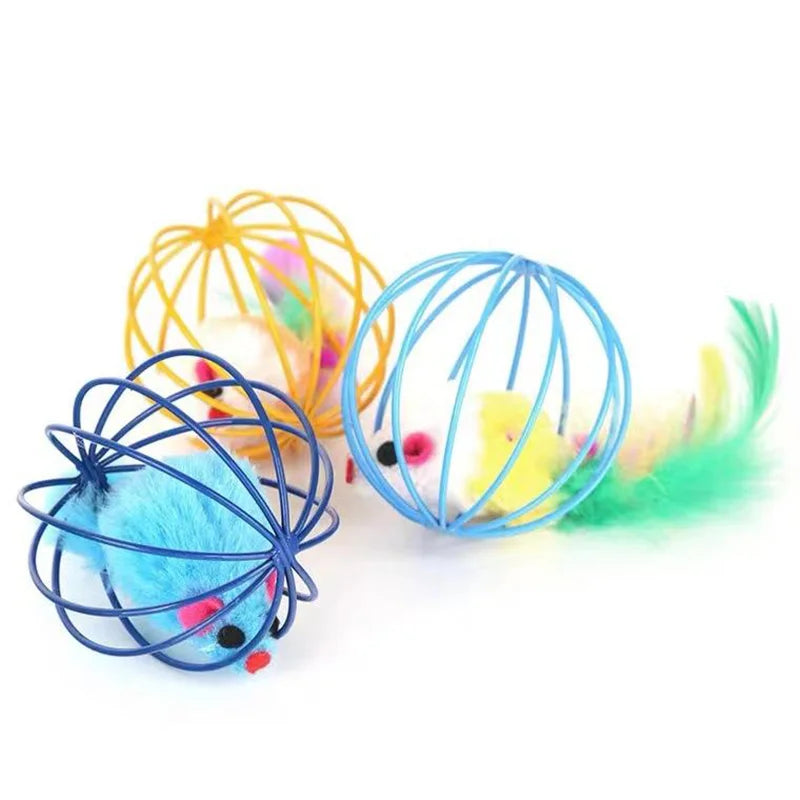 Mouse in a Cage Chase Cat Toy - view 4