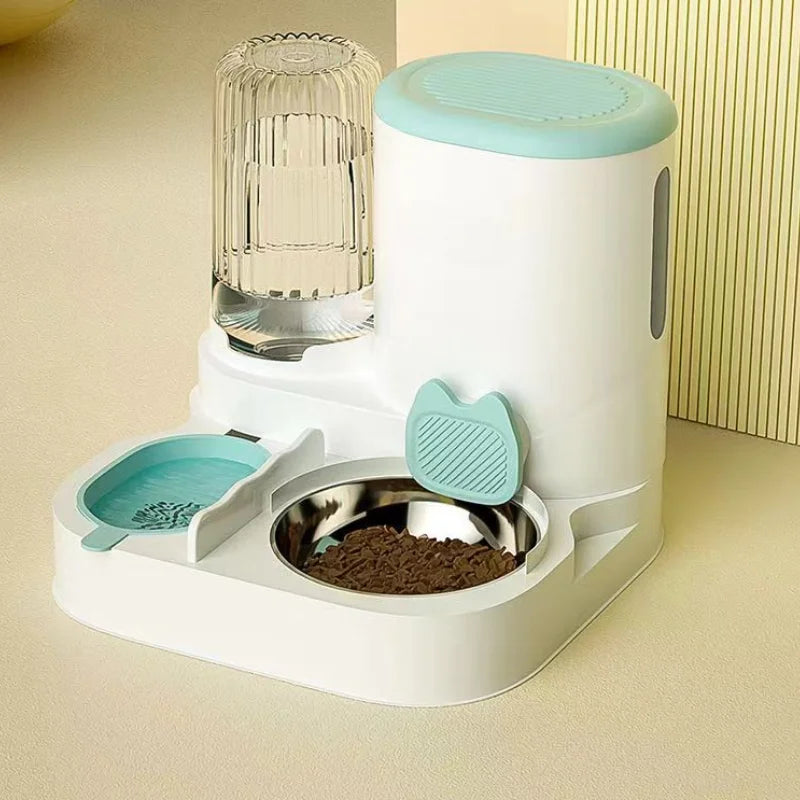 Integrated Cat Food Bowl and Automatic Water Feeder - view 3