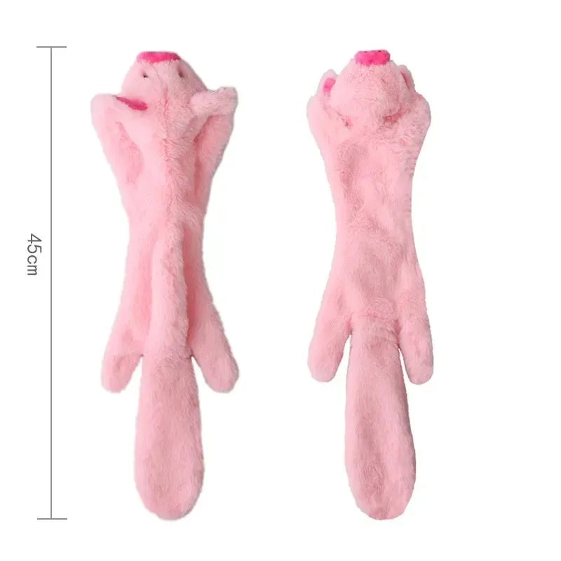 Stuffing-Free Squeaky Crinkle Animal Dog Toy - view 20