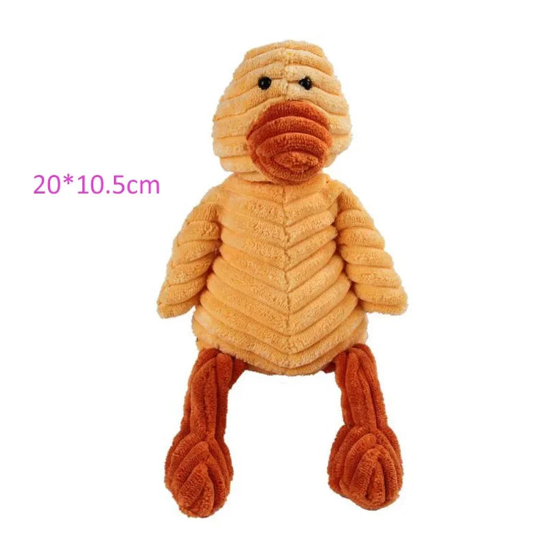 Corduroy Plush Squeaky Dog Toy