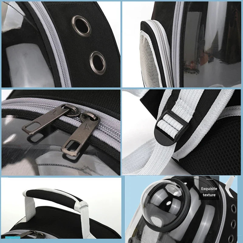 Space Capsule Pet Carrier Backpack for Cats and Small Dogs - view 3