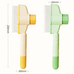 Self-Cleaning Pet Grooming Brush, One-Button Release