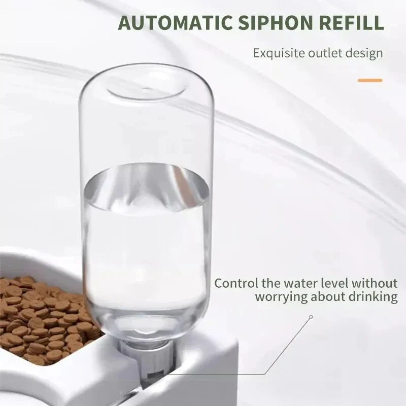 Heart-Shaped Automatic Water and Food Bowl for Cats and Dogs - view 3