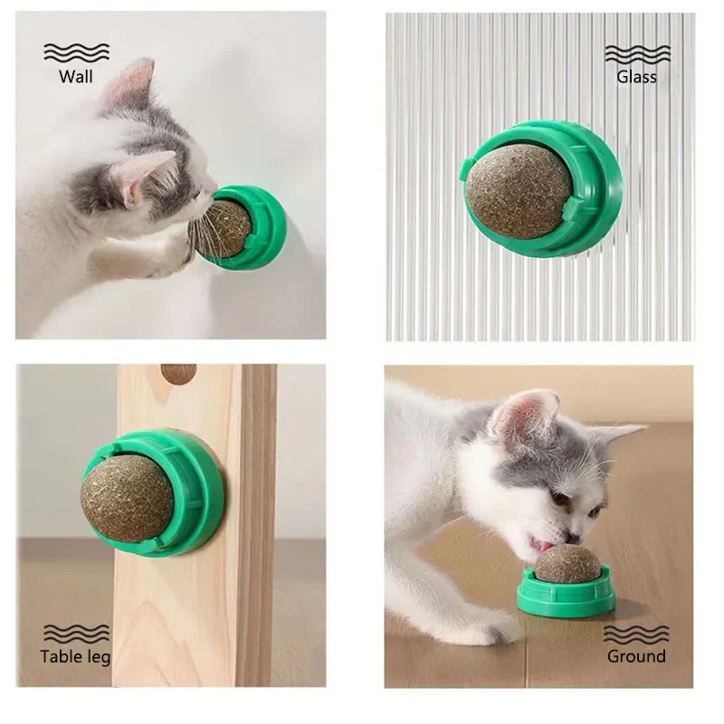 Wall-Mounted Catnip Ball Cat Toy - view 2