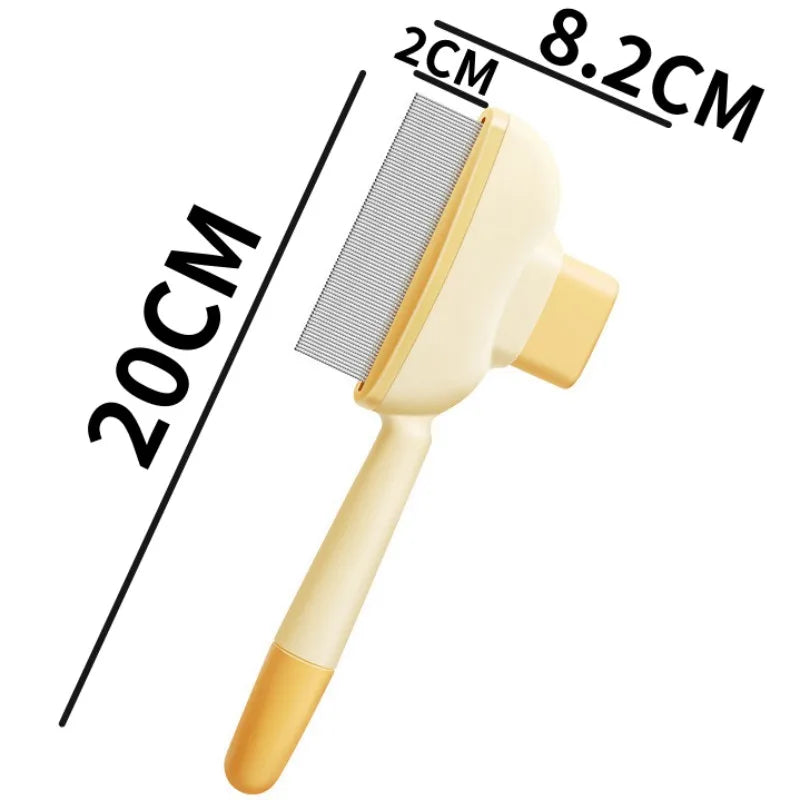 Self-Cleaning Pet Grooming Brush, One-Button Release