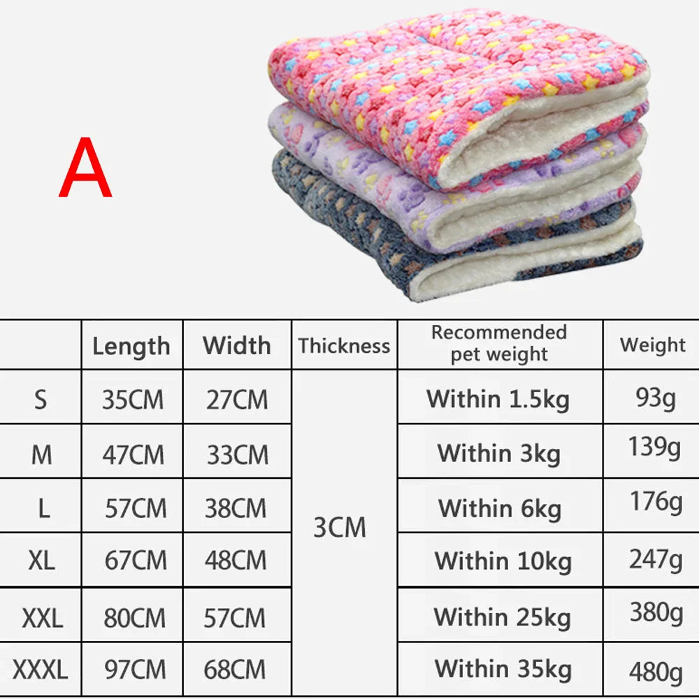 Thick Flannel Blanket Bed Mat for Dogs and Cats - view 5