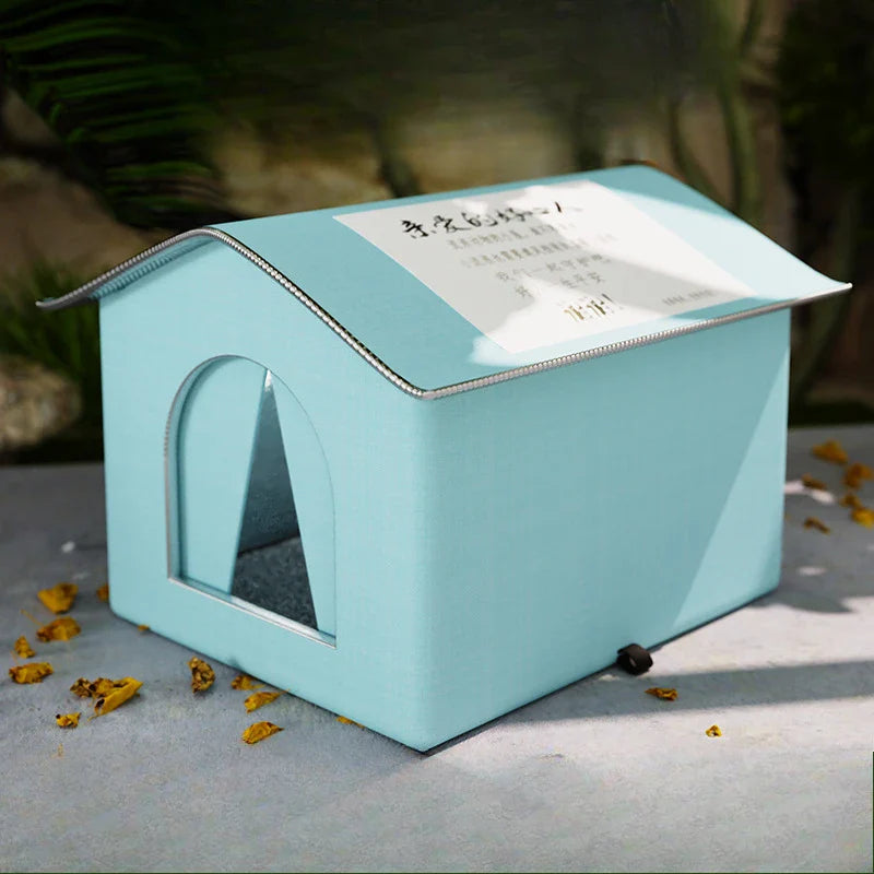 Waterproof Outdoor Winter Cave Bed for Cats and Small Dogs - view 9
