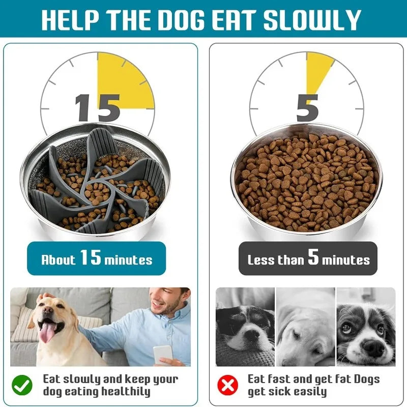 Suction Cup Slow Feeder Insert for Dog Bowls - view 2