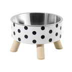 Polka Dot Non-Slip Stainless Steel Bowl for Cats and Dogs - view 7