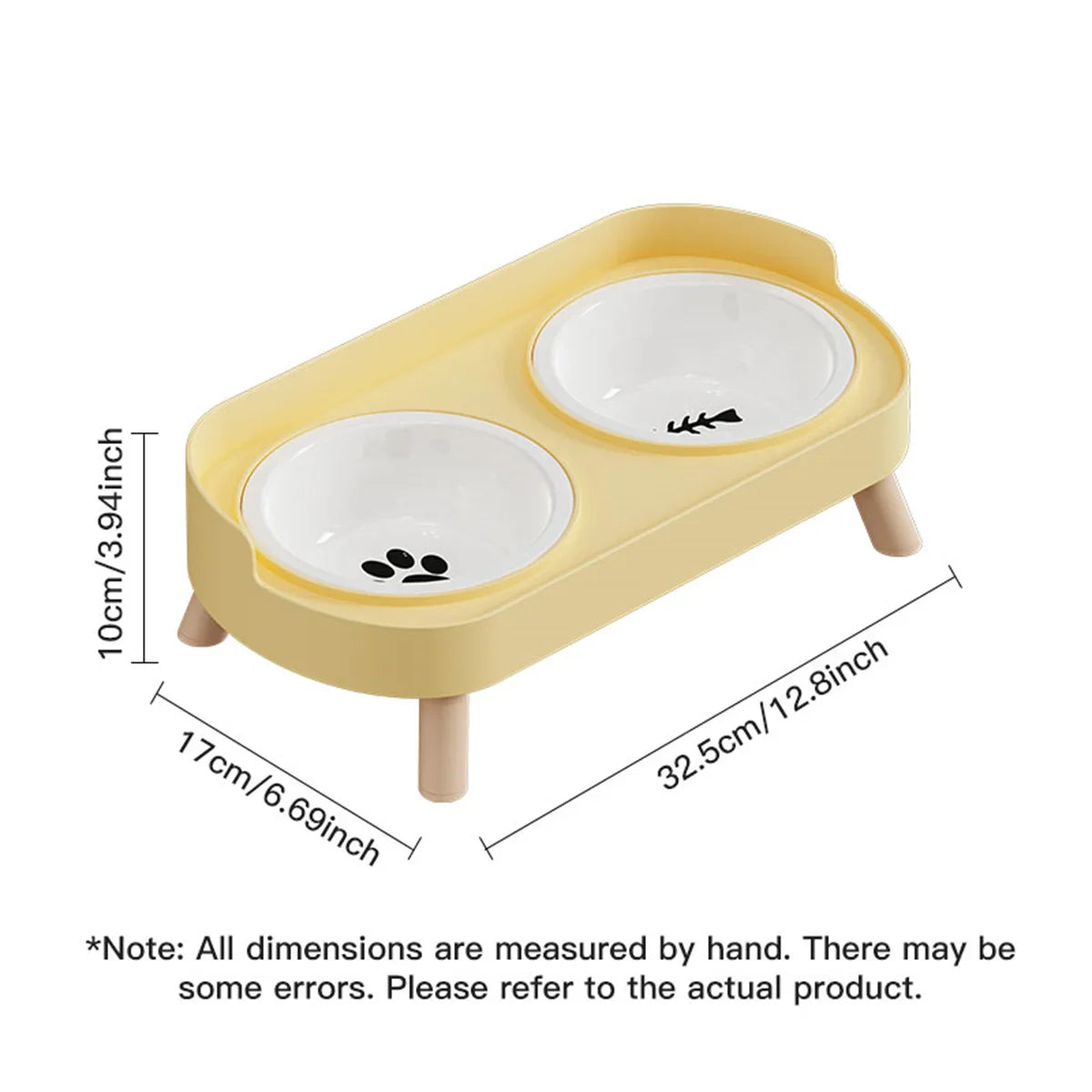 Adjustable Height Double Bowl Feeder for Cats and Dogs - view 3