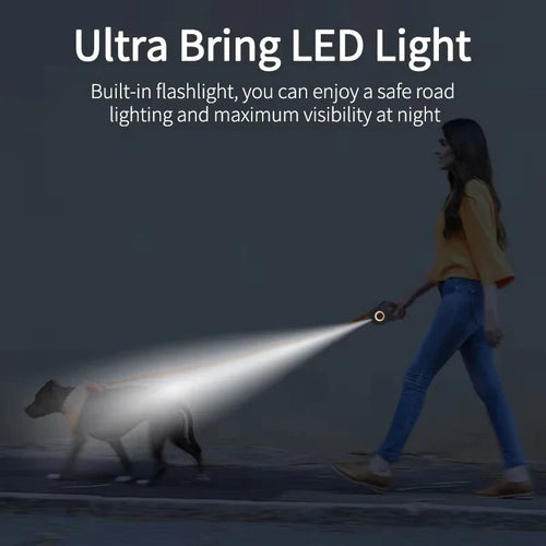 5m Retractable Dog Leash with LED Flashlight - view 2