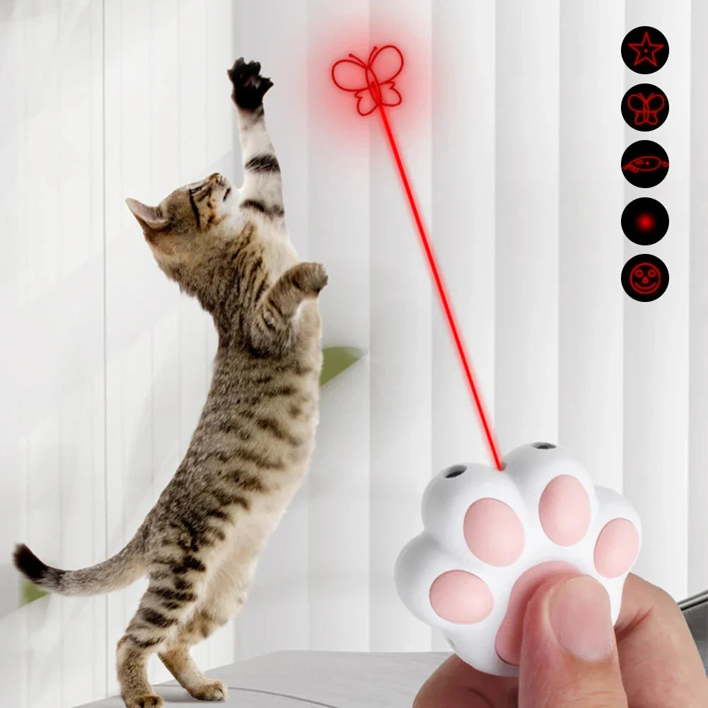 Rechargeable Laser Toy for Cats and Dogs, 5 Patterns