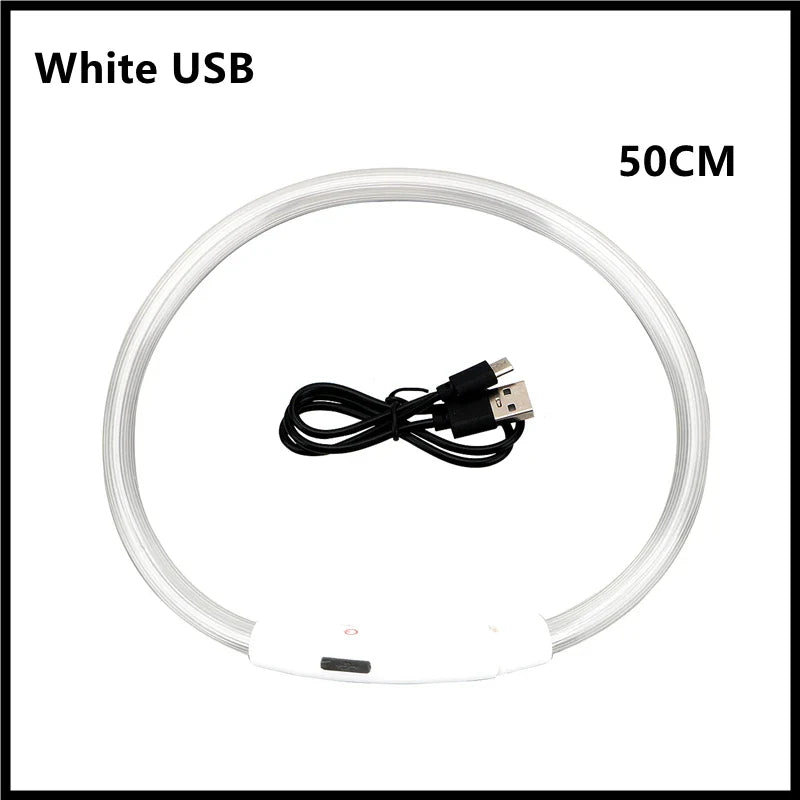 Adjustable Glowing LED Collar for Dogs and Cats - view 18