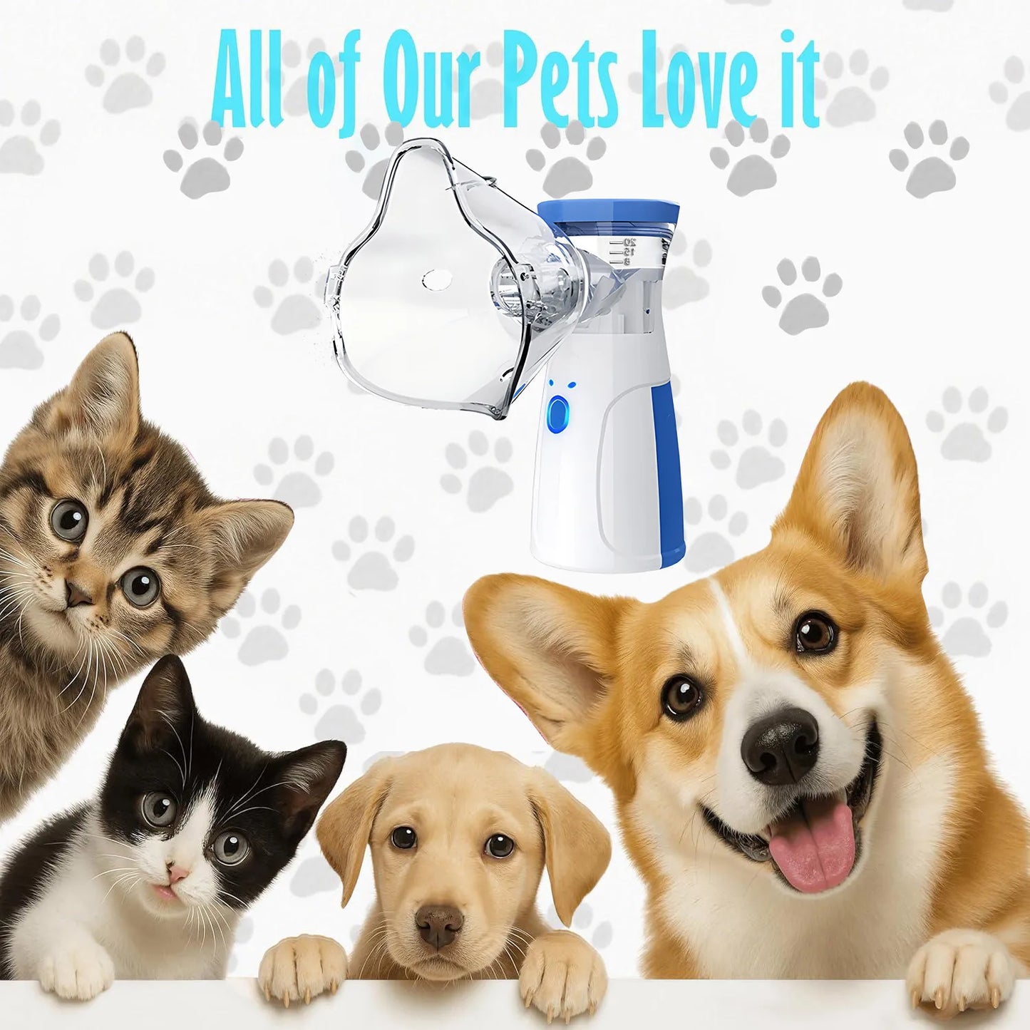 Veterinary Animals Aerosol Chamber Pet Asthma Inhaler Spacer Devices fot Pet Cats Dogs Nebulizer