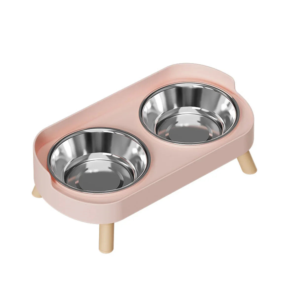 Colorful Stainless Steel Double Bowl for Dogs and Cats - view 8