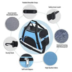 Foldable Mesh Pet Carrier Shoulder Bag for Cats and Dogs - view 6