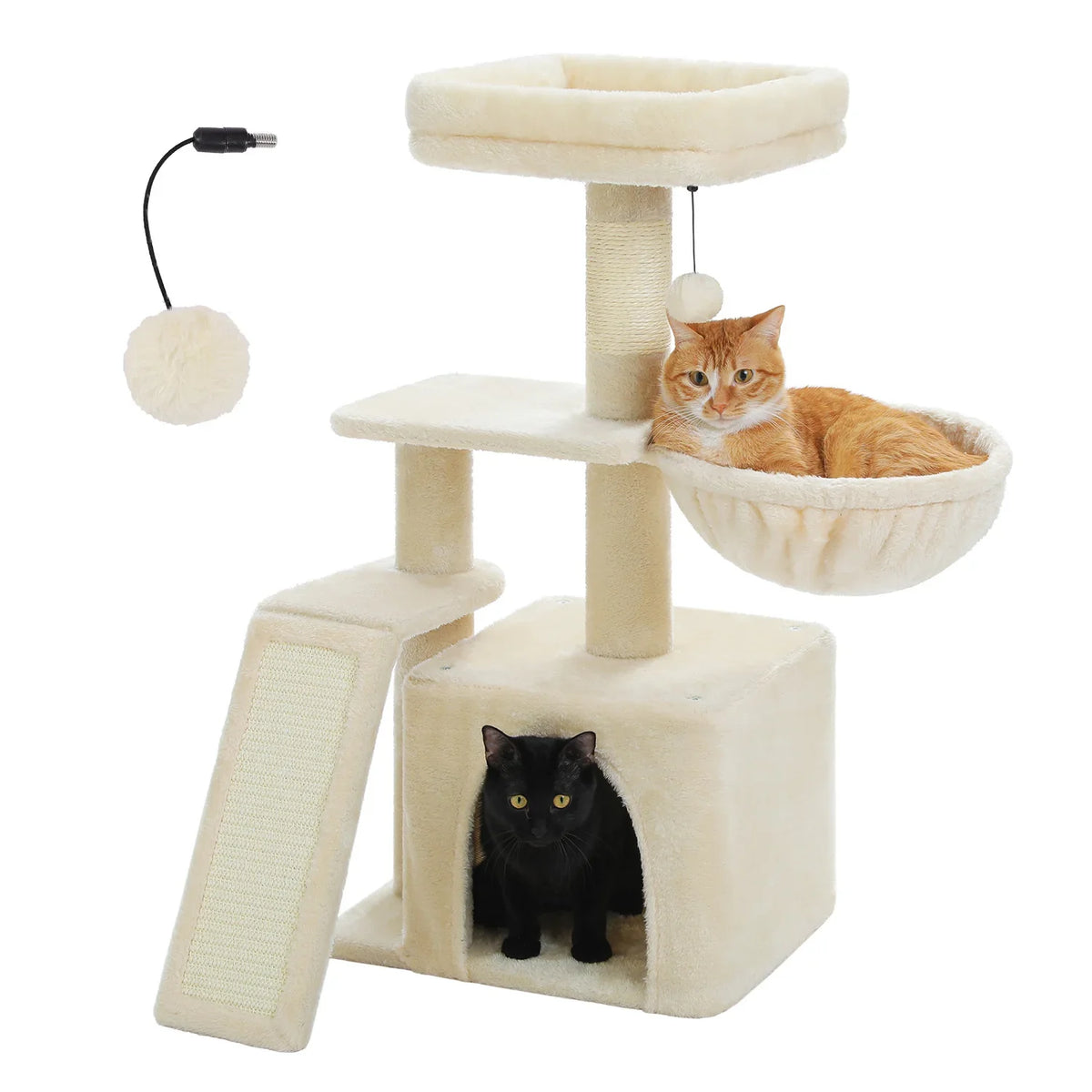 Small Cat Tree with Sisal Scratching Post and Condo - view 8