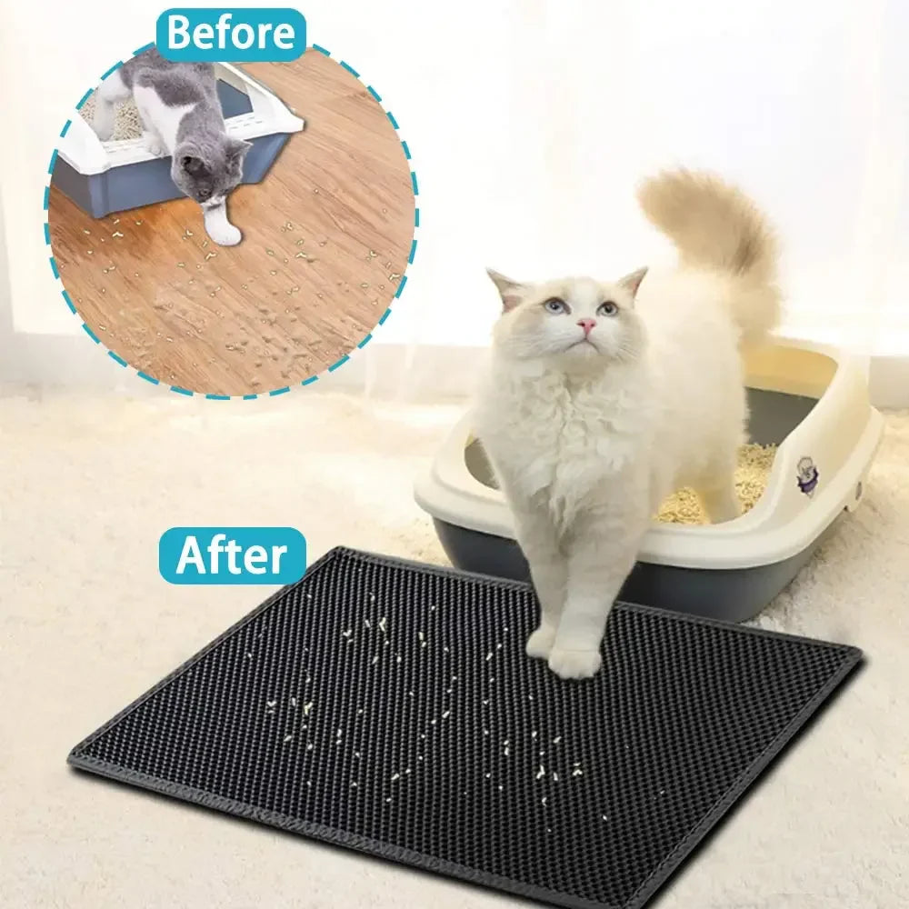 Double-Layer Waterproof Cat Litter Mat - view 2
