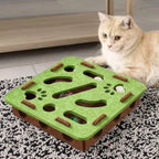 Felt Maze Puzzle Box Cat Toy with Bell Balls - view 6