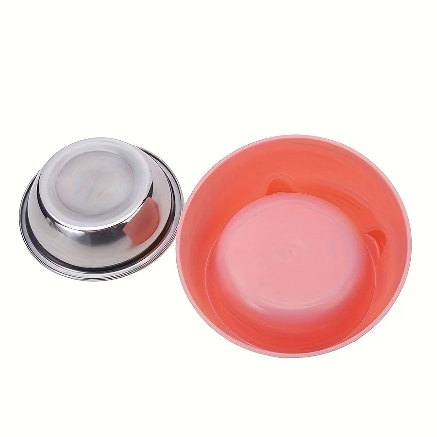 Elevated Tilted Stainless Steel Cat Bowl with Ear Stand - view 6