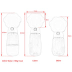 Large Portable Dog Water and Food Container